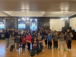 AAPI CARe group poses together after their workshop at Ethical Culture.