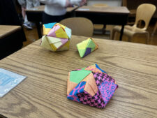 Example of 5th Grade Ethical Culture Math Club origami project.