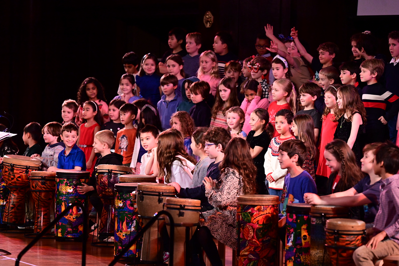 Ethical Culture students perform at Holiday Assembly.