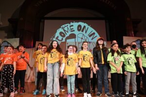 Ethical Culture 4th Graders on stage at performance of 