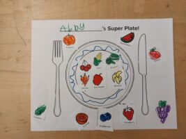 Fieldston Lower student's superfood plate.