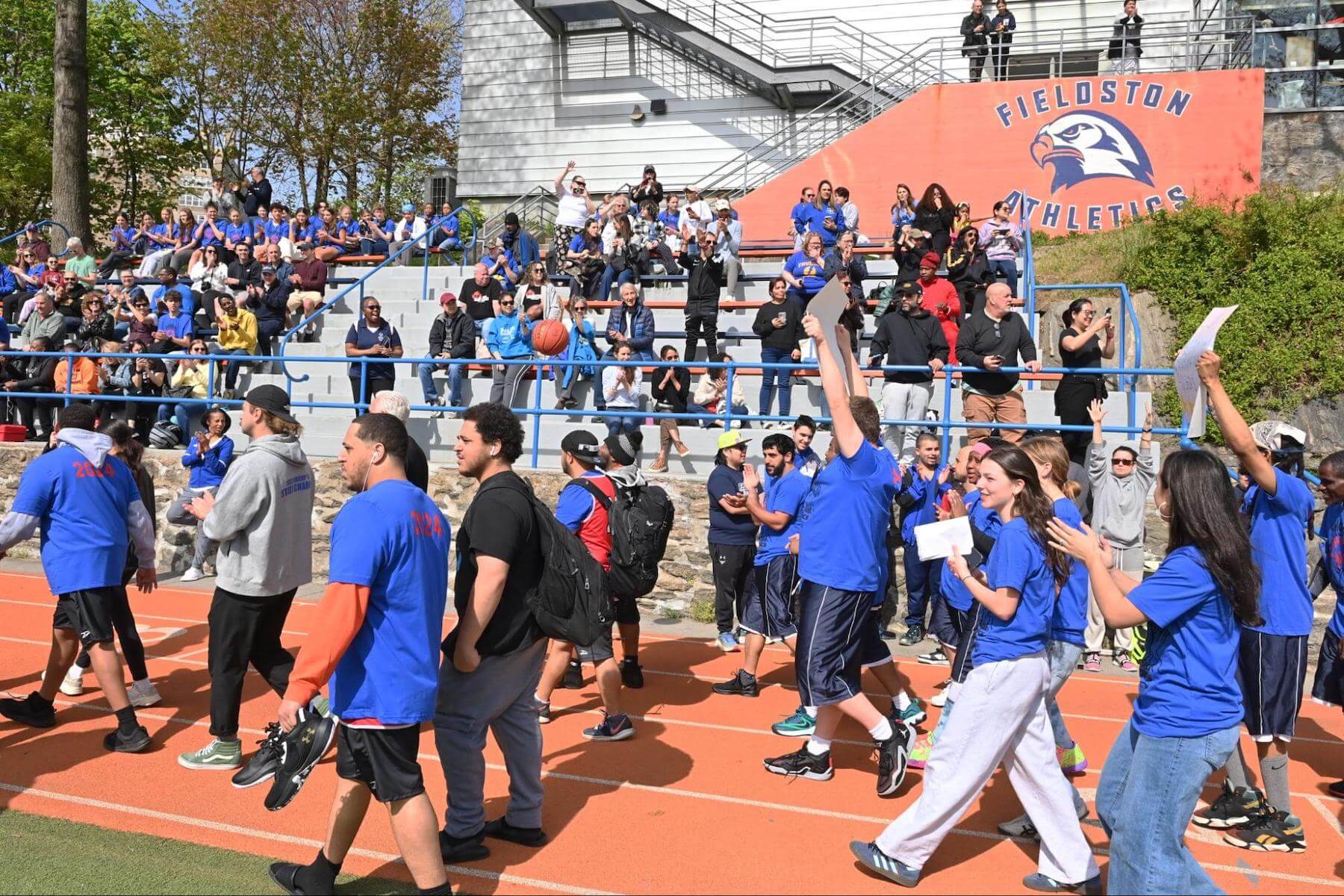 Ethical Culture Fieldston School Special Olympics activity.