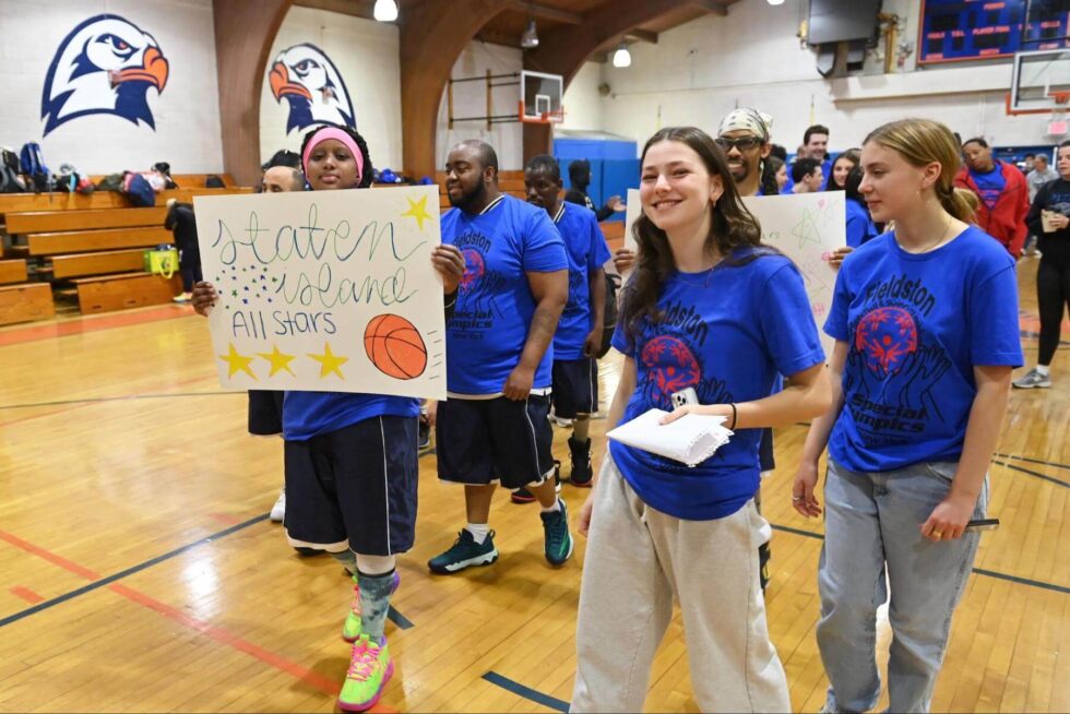Ethical Culture Fieldston School Special Olympics activity.